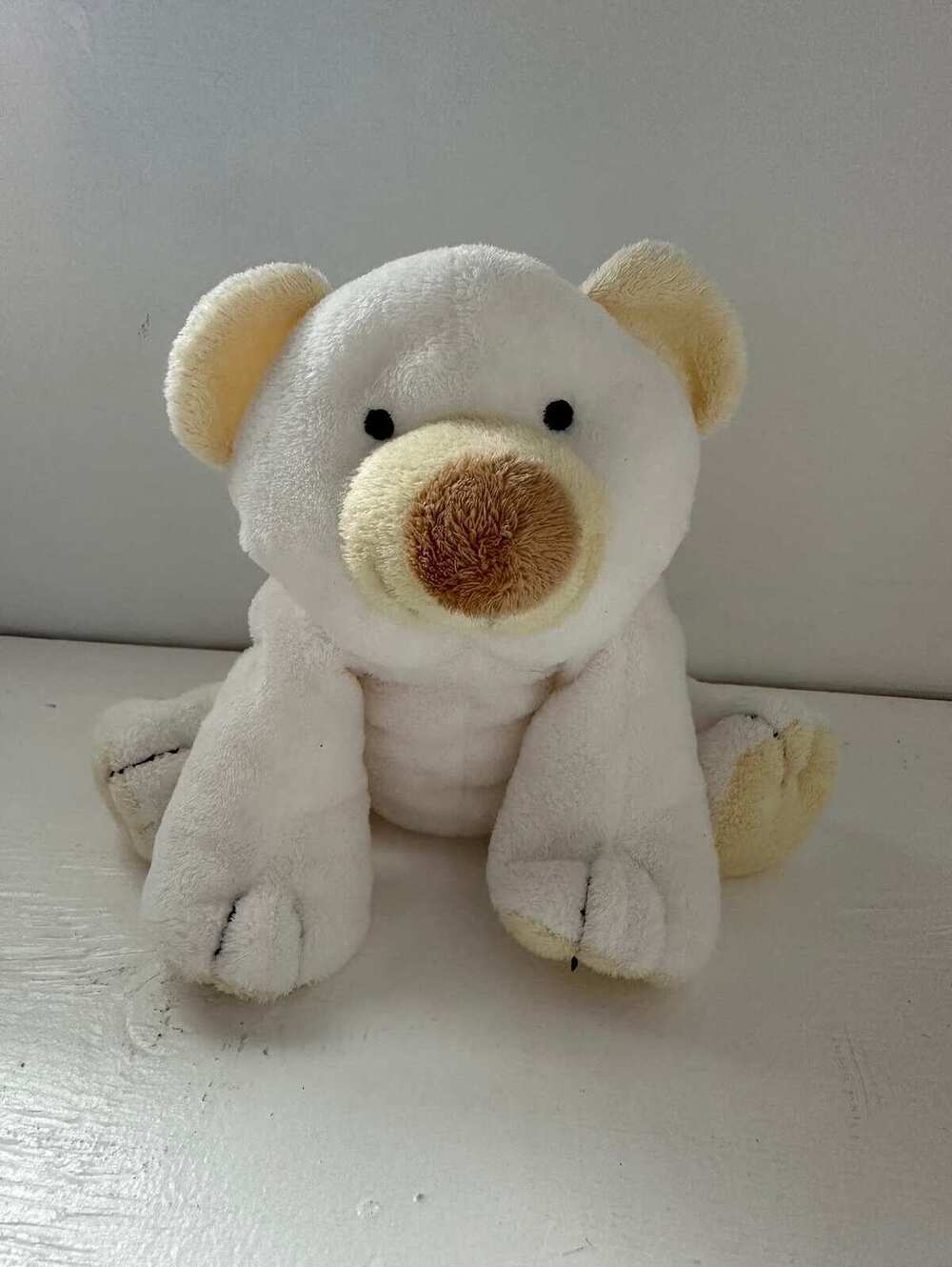 Ty Pluffies Collection “Cloud” the Polar Bear Plush - No Hang Tag! (10 inch)